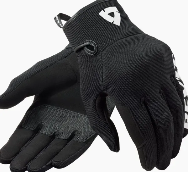 REV'IT Access Gloves Black/White> Motorhandschoenen
