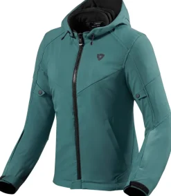 REV'IT Afterburn H2O Ladies Motorjas Dark Green> Motorjassen