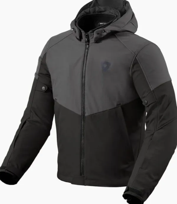 REV'IT Afterburn H2O Motorjas Black/Anthracite> Motorjassen