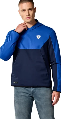 REV'IT Andon Motorhoodie Blue/Blue> Motorhoodies|Motorjassen
