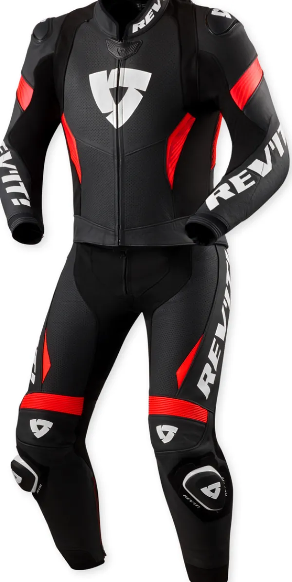 REV'IT Argon 3 Combi Black/Neon Red> Motorpakken