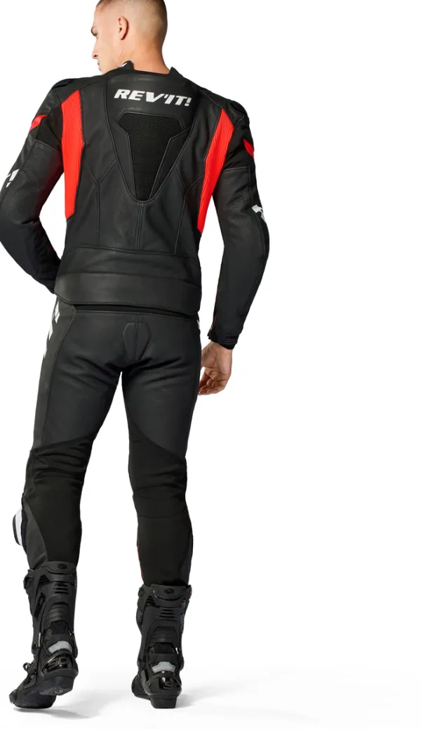 REV'IT Argon 3 Combi Black/Neon Red> Motorpakken