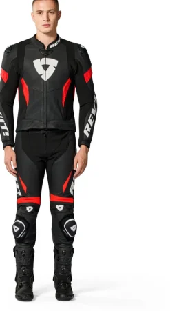 REV'IT Argon 3 Combi Black/Neon Red><noscript><img width=