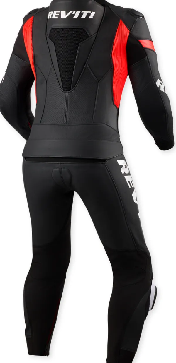 REV'IT Argon 3 Combi Black/Neon Red> Motorpakken