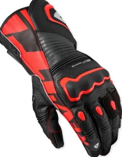 REV'IT Argon 3 Gloves Black/Neon Red> Motorhandschoenen