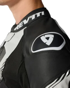 REV'IT Argon 3 Motorjas Black/White><noscript><img width=