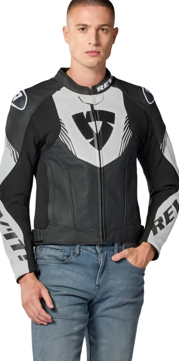 REV'IT Argon 3 Motorjas Black/White> Motorjassen