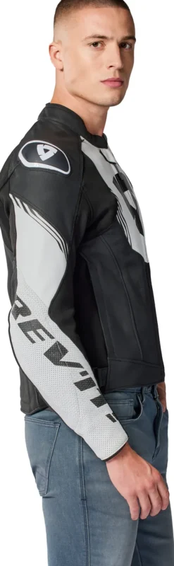 REV'IT Argon 3 Motorjas Black/White><noscript><img width=