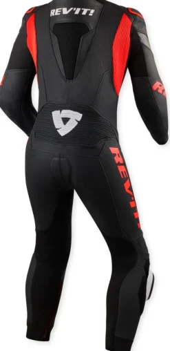 REV'IT Argon 3 One Piece Black/Neon Red> Motorpakken