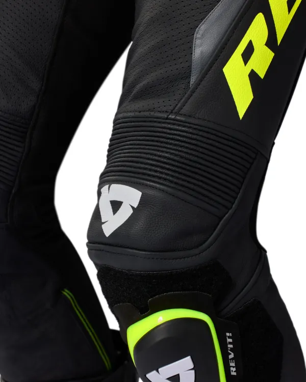 REV'IT Argon 3 One Piece Black/Neon Yellow> Motorpakken
