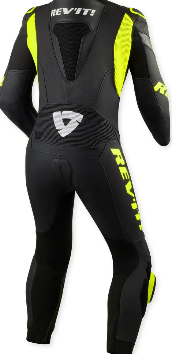 REV'IT Argon 3 One Piece Black/Neon Yellow> Motorpakken
