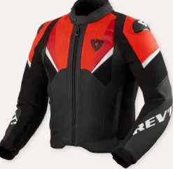 REV'IT Automate Motorjas Black/Neon Red><noscript><img width=