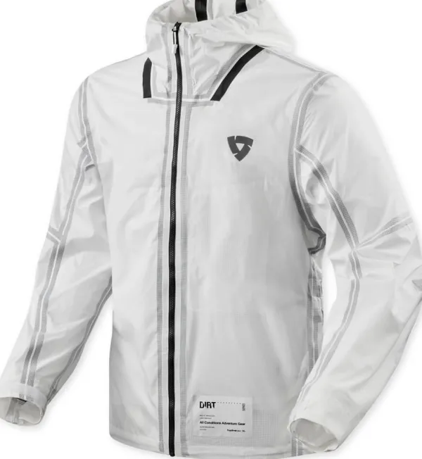 REV'IT Barrier 2 H2O Rainjacket White> Regenkleding