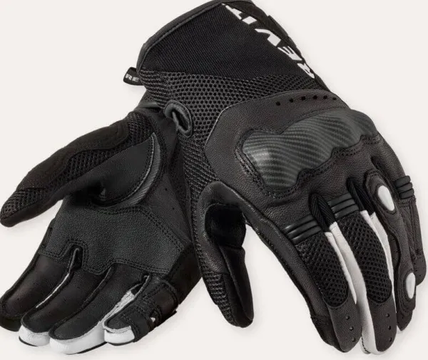 REV'IT Blaze Gloves Black/White> Motorhandschoenen