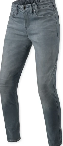 REV'IT Carlin SK Motorjeans Medium Grey Used> Motorjeans