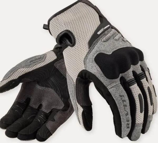 REV'IT Cavern Gloves Light Grey/Black> Motorhandschoenen