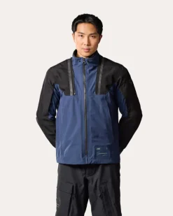 REV'IT Component 3 H2O Motorjas Black/Dark Blue><noscript><img width=