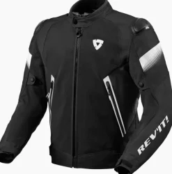 REV'IT Control Air H2O Motorjas Black/White> Motorjassen