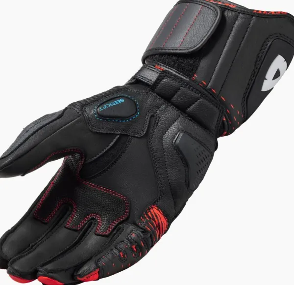 REV'IT Control Gloves Black/Neon Red> Motorhandschoenen