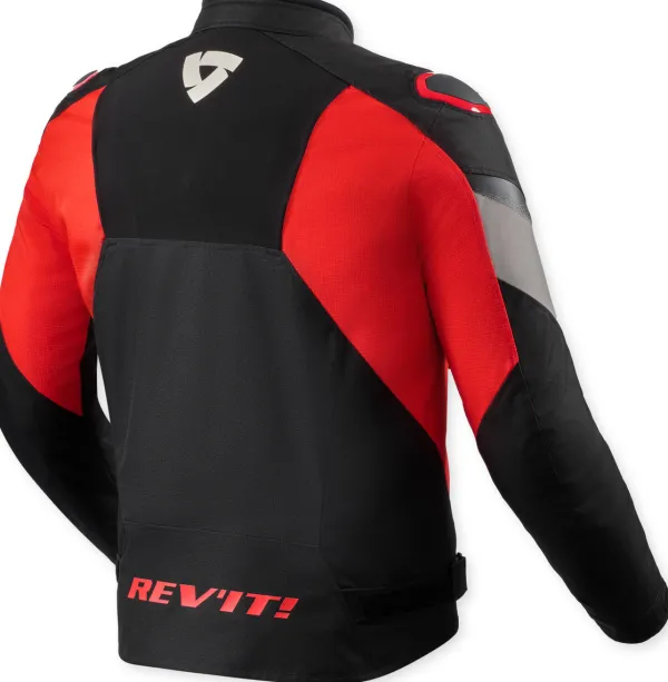 REV'IT Control H2O Motorjas Black/Red> Motorjassen
