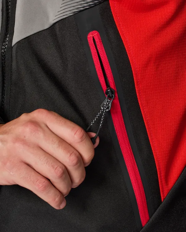 REV'IT Control H2O Motorjas Black/Red> Motorjassen