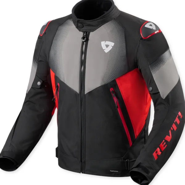 REV'IT Control H2O Motorjas Black/Red> Motorjassen