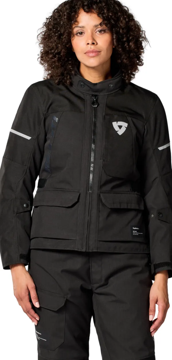 REV'IT Convergent H2O Ladies Motorjas Black> Motorjassen