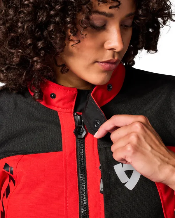 REV'IT Convergent H2O Ladies Motorjas Red/Black> Motorjassen