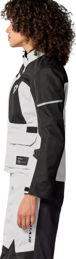 REV'IT Convergent H2O Ladies Motorjas Silver/Black> Motorjassen