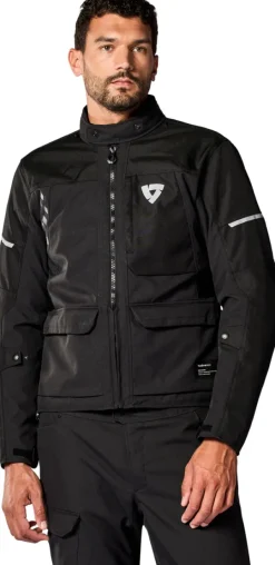 REV'IT Convergent H2O Motorjas Black> Motorjassen