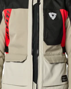 REV'IT Convergent H2O Motorjas Sand/Red><noscript><img width=