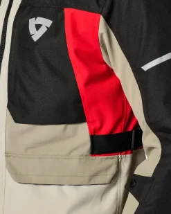 REV'IT Convergent H2O Motorjas Sand/Red><noscript><img width=