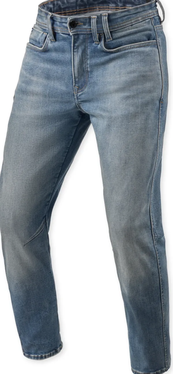 REV'IT Detroit 3 Tapered Motorjeans Medium Blue Vintage> Motorjeans
