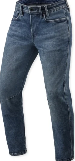 REV'IT Detroit 3 Tapered Motorjeans Dark Blue Used> Motorjeans