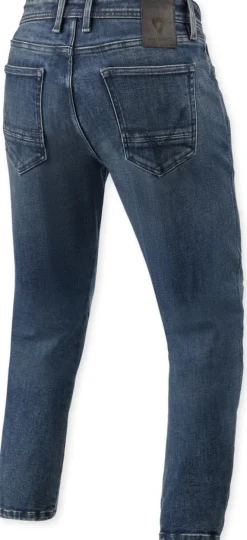 REV'IT Detroit 3 Tapered Motorjeans Dark Blue Used> Motorjeans