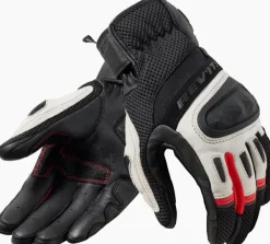REV'IT Dirt 4 Gloves Black/Red> Motorhandschoenen