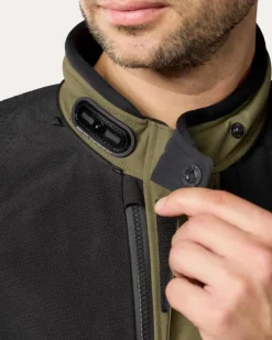 REV'IT Dominator 3 GTX Motorjas Black/Dark green><noscript><img width=