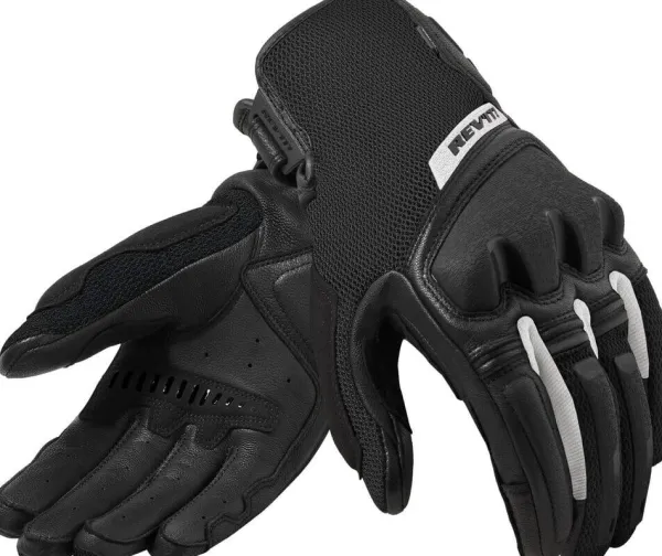 REV'IT Duty Ladies Gloves Black/White> Motorhandschoenen
