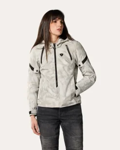 REV'IT Flare 3 H2O Ladies Motorjas Camo Grey/White><noscript><img width=
