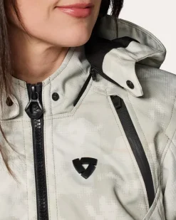 REV'IT Flare 3 H2O Ladies Motorjas Camo Grey/White><noscript><img width=