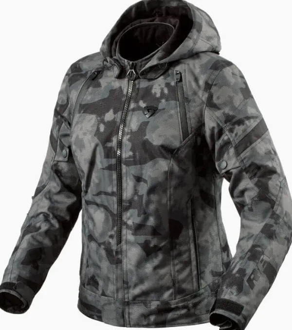 REV'IT Flare 3 H2O Ladies Motorjas Camo Dark Grey> Motorjassen