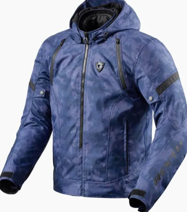 REV'IT Flare 3 H2O Motorjas Camo Blue> Motorjassen