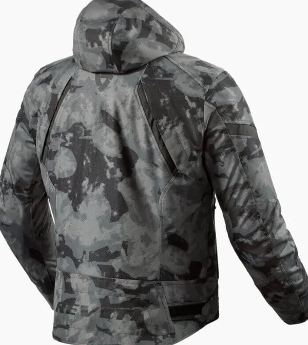 REV'IT Flare 3 H2O Motorjas Camo Dark Grey> Motorjassen