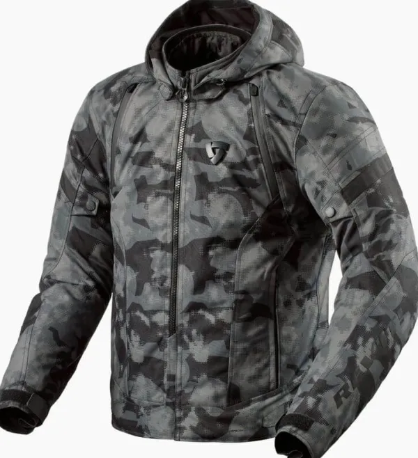 REV'IT Flare 3 H2O Motorjas Camo Dark Grey> Motorjassen