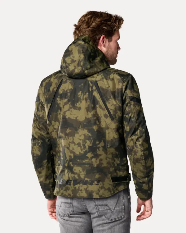 REV'IT Flare 3 H2O Motorjas Camo Dark Green> Motorjassen