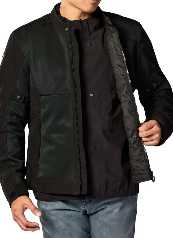REV'IT Highcrest H2O Motorjas Black> Motorjassen