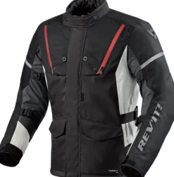 REV'IT Horizon 3 H2O Motorjas Black/Red> Motorjassen