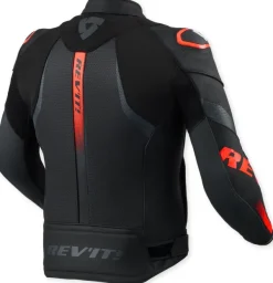 REV'IT Hyperspeed 3 Air Motorjas Black/Neon Red> Motorjassen