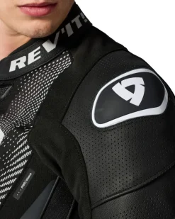 REV'IT Hyperspeed 3 Air Motorjas Black/White> Motorjassen