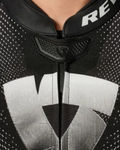 REV'IT Hyperspeed 3 Air Motorjas Black/White><noscript><img width=